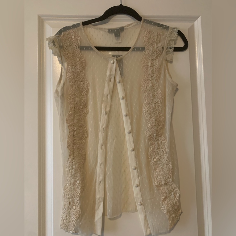 Sheer button up